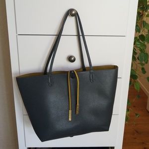 3 in 1 reversible vegan leather tote